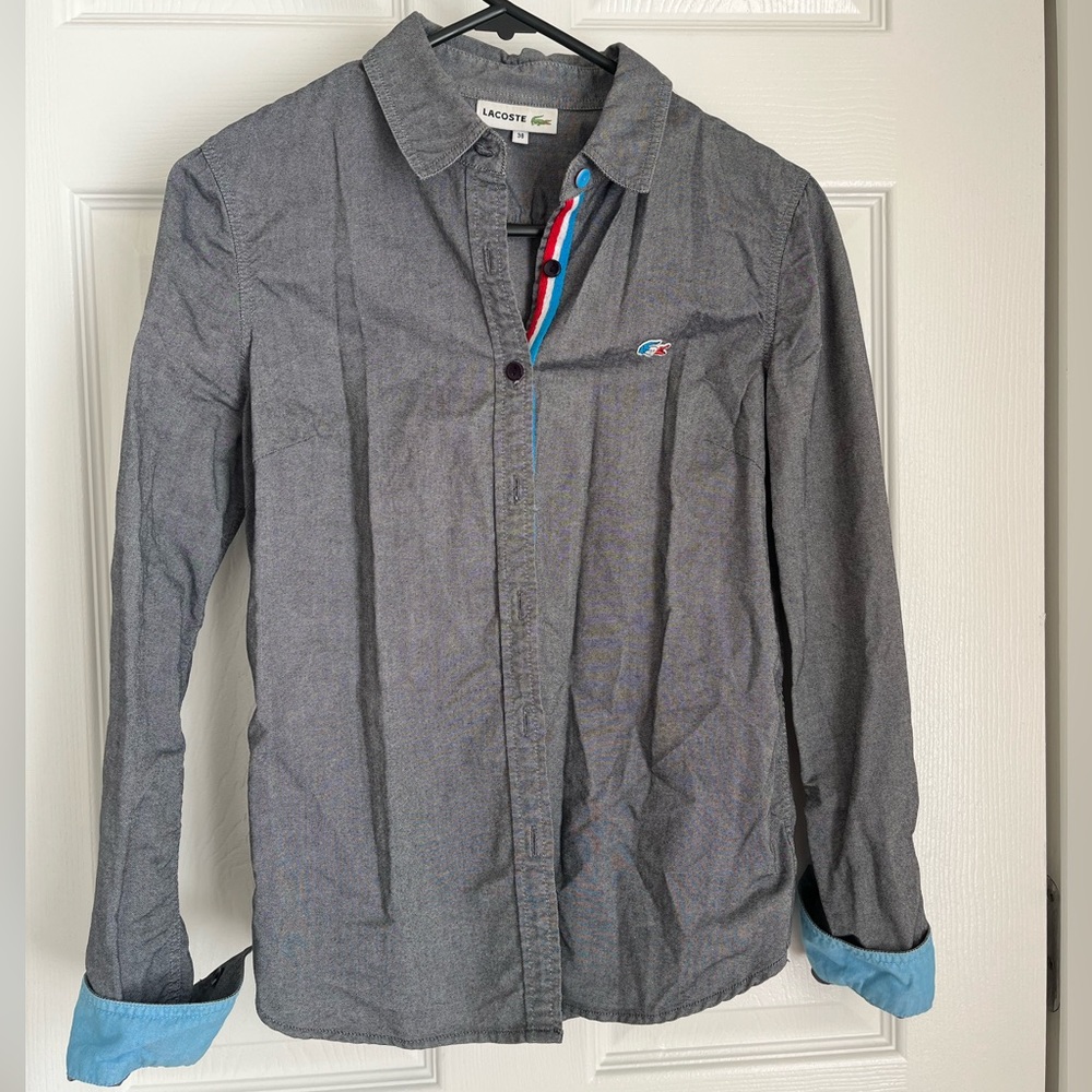 Lacoste two tone shirt